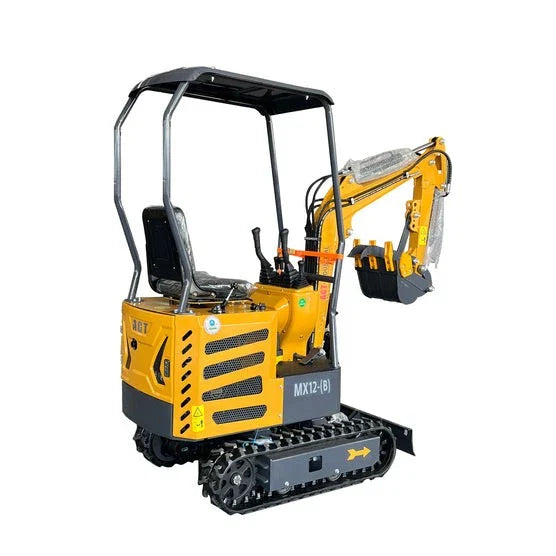1 Ton, B&S Engine Mini Excavator W/Pilot Control & Led Light | MX12-B