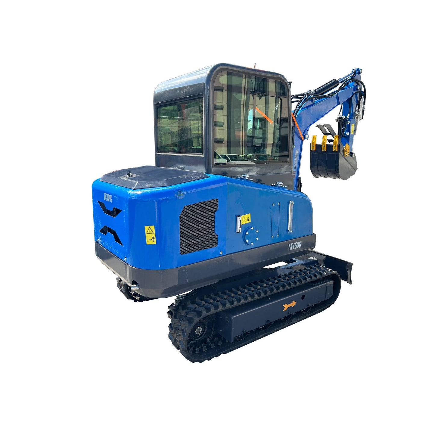 2 Ton Hydraulic Excavator Crawler Digger Gasoline Engine Excavator With Cab MY50R
