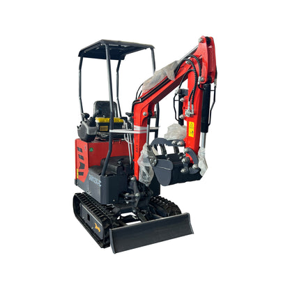 1 Ton,Upgraded Mini Excavator W/Pilot Control  & Swing Boom &Hydraulic Thumb | AGT-DM12X-C