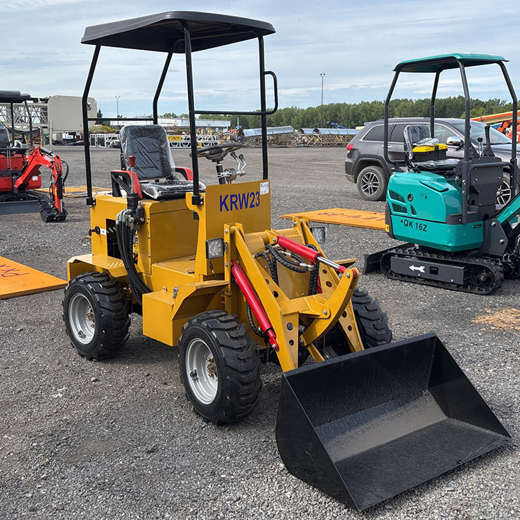 24HP RATO Gasoline Engine Mini Skid Compact Track Loader Wheeled KRW23