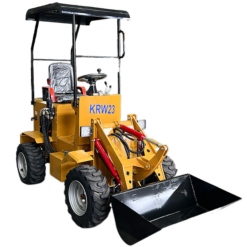 24HP RATO Gasoline Engine Mini Skid Compact Track Loader Wheeled KRW23