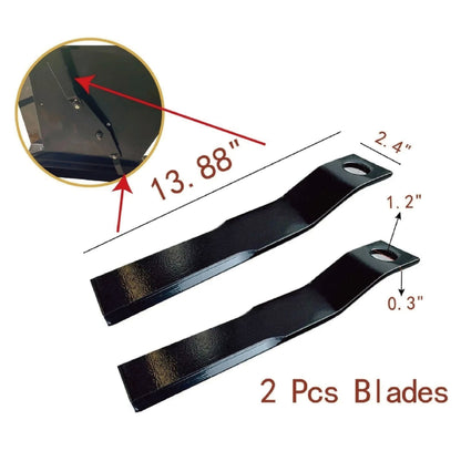 2pcs Skid Steer Brush Cutter Cutting Blades For Use With AGT-RC72|EXRC54 AGT-RCBLD