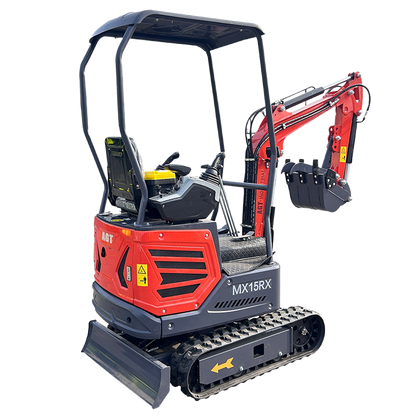 1 Ton 13.5 HP Mini Excavator with Rato R420D Gas Engine EPA MX15RX