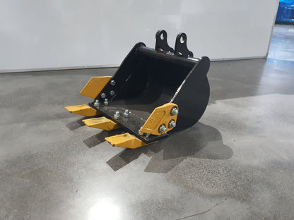 24" Bucket With Teeth For 1 Ton 2 Ton MiniExcavator AGT-12EX-WD24