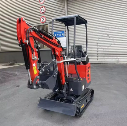 1 Ton, Upgraded Mini Excavator W/Pilot control & Swing Boom & Hydraulic Thumb  | AGT-DM12X-PLUS