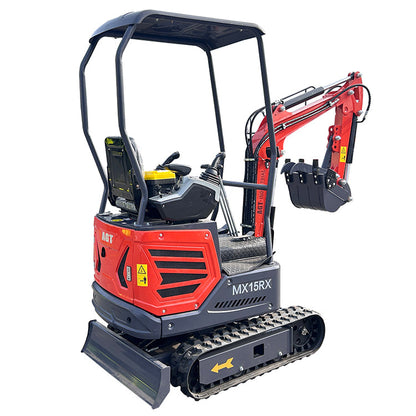 1 Ton 13.5 HP Mini Excavator with Rato R420D Gas Engine EPA MX15RX