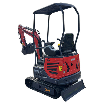 1 Ton 13.5 HP Mini Excavator with Rato R420D Gas Engine EPA MX15RX