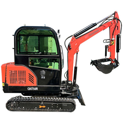 2.5 Ton Mini Excavator Rato Engine 21kW Gasoline Excavator Mini Digger With Hydraulic Thumb Digger QNT50R