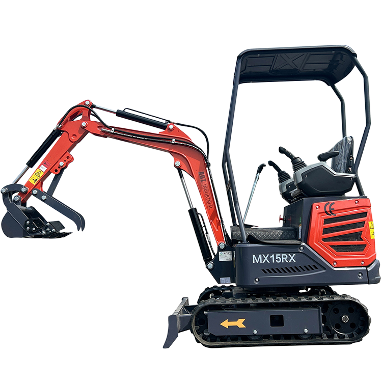 1 Ton 13.5 HP Mini Excavator with Rato R420D Gas Engine EPA MX15RX