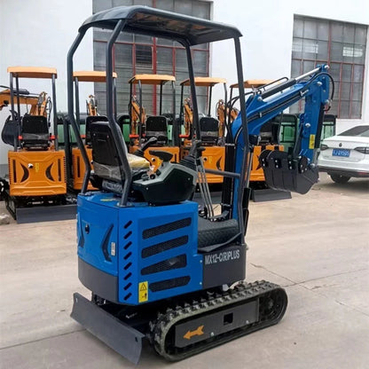 1-Ton Mini Excavator Tracked 13.5 HP RATO Gas Engine w/Pilot Control& Swing Boom | MX12-CRPLUS