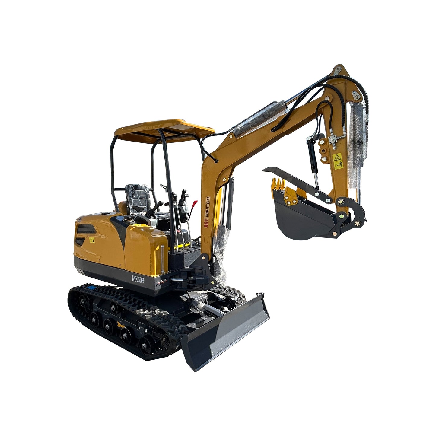 2 Ton Hydraulic Excavator Cab Crawler Type Engine-Powered Digger Gasoline Engine Bucket-equipped Excavator MX50R