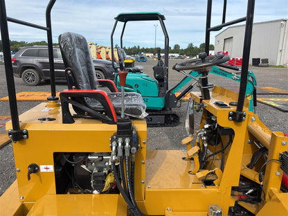 24HP RATO Gasoline Engine Mini Skid Compact Track Loader Wheeled KRW23