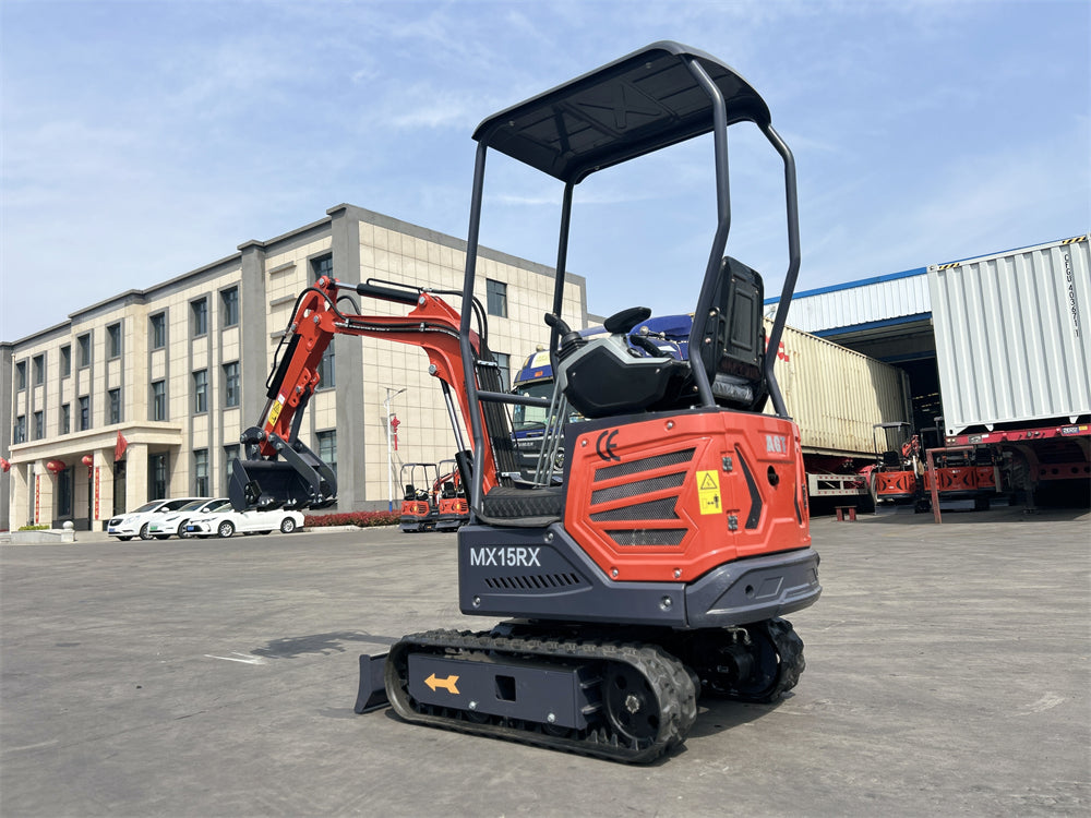 1 Ton 13.5 HP Mini Excavator with Rato R420D Gas Engine EPA MX15RX