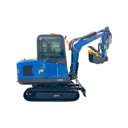 2 Ton Hydraulic Excavator Crawler Digger Gasoline Engine Excavator With Cab MY50R