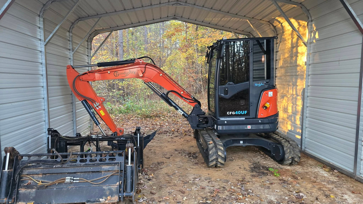 4-Ton Mini Excavator with Kubota Engine With Hydraulic Thumb  | CFG-40UF