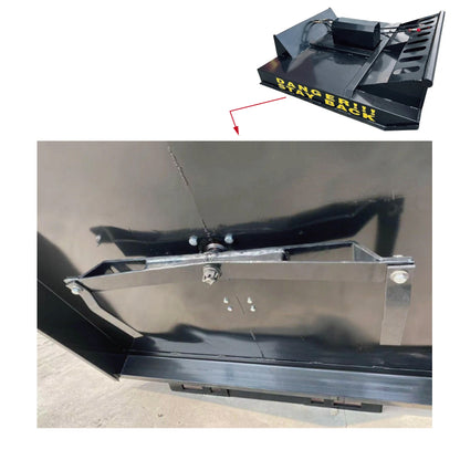 AGT-RC72 72" Skid Steer Brush Cutter Mower Attachment-Land Clearing Attachment