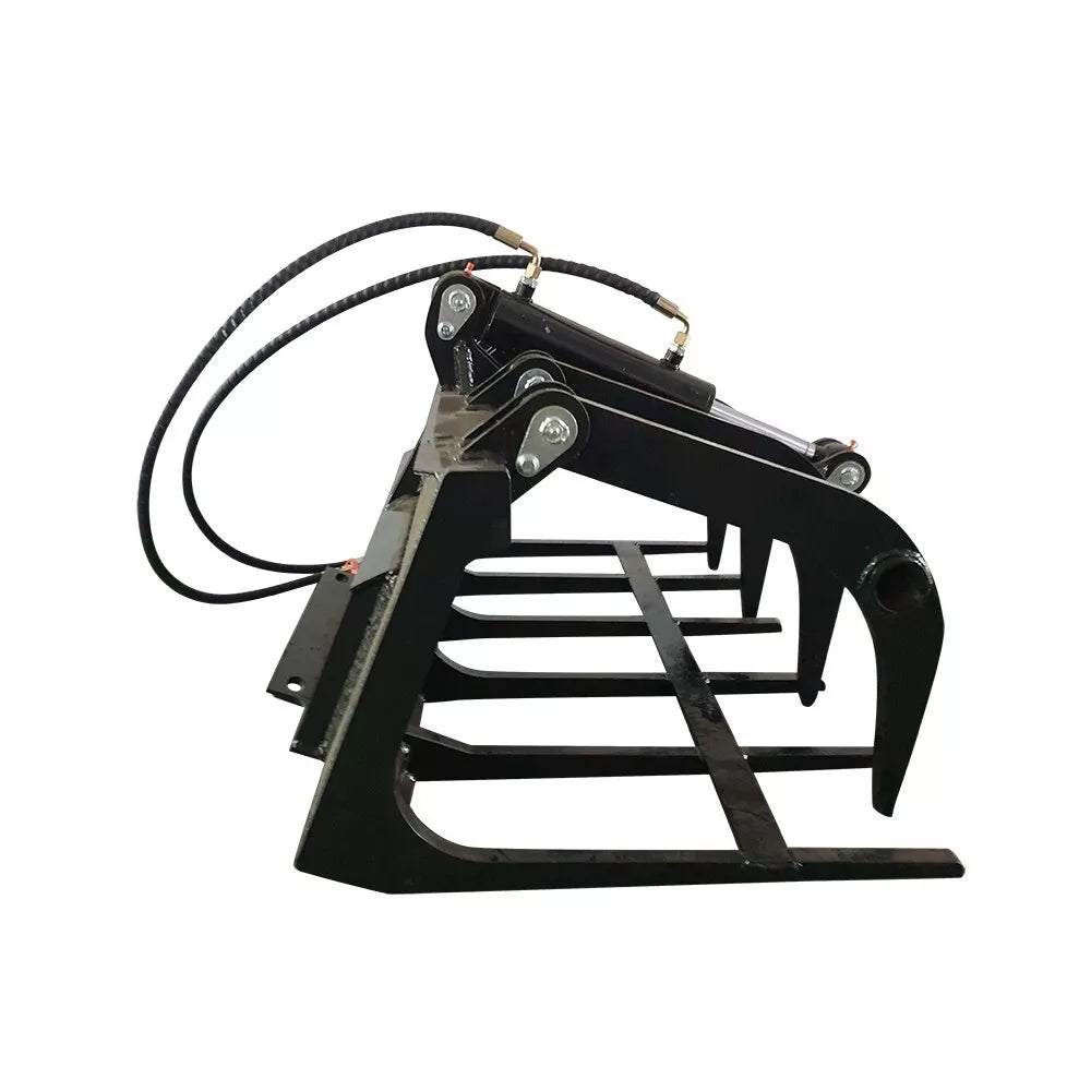 39" Hydrualic Grapple Mini Skid Steer Wood Grabber | AGT-M-HGB