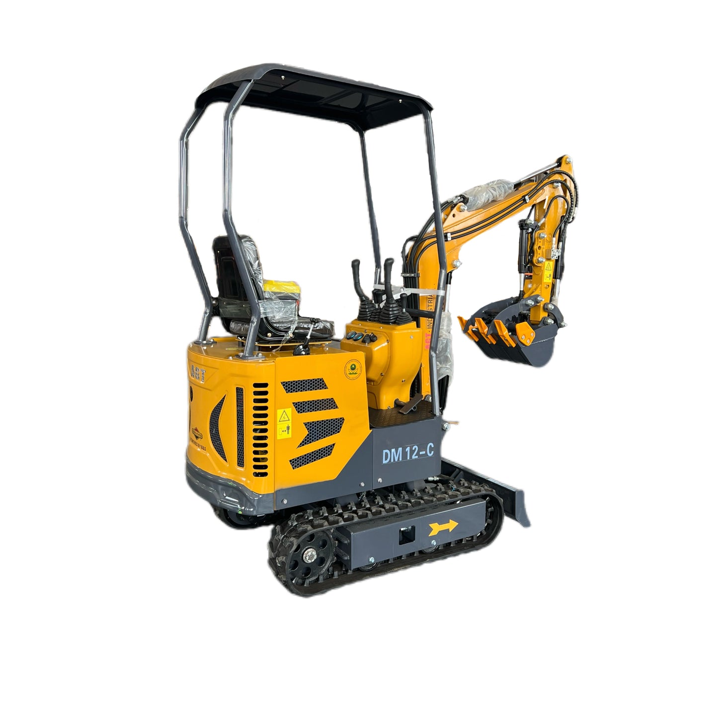 1 Ton, 13.5 HP Gasoline Engine (B&S) Epa/Ce  Mini Hydraulic Digger Excavator With Side Swing | AGT-DM12-C