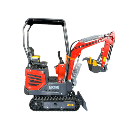 1 Ton Mini Excavator Power Gasoline Engine Compact Crawler Digger MX15R