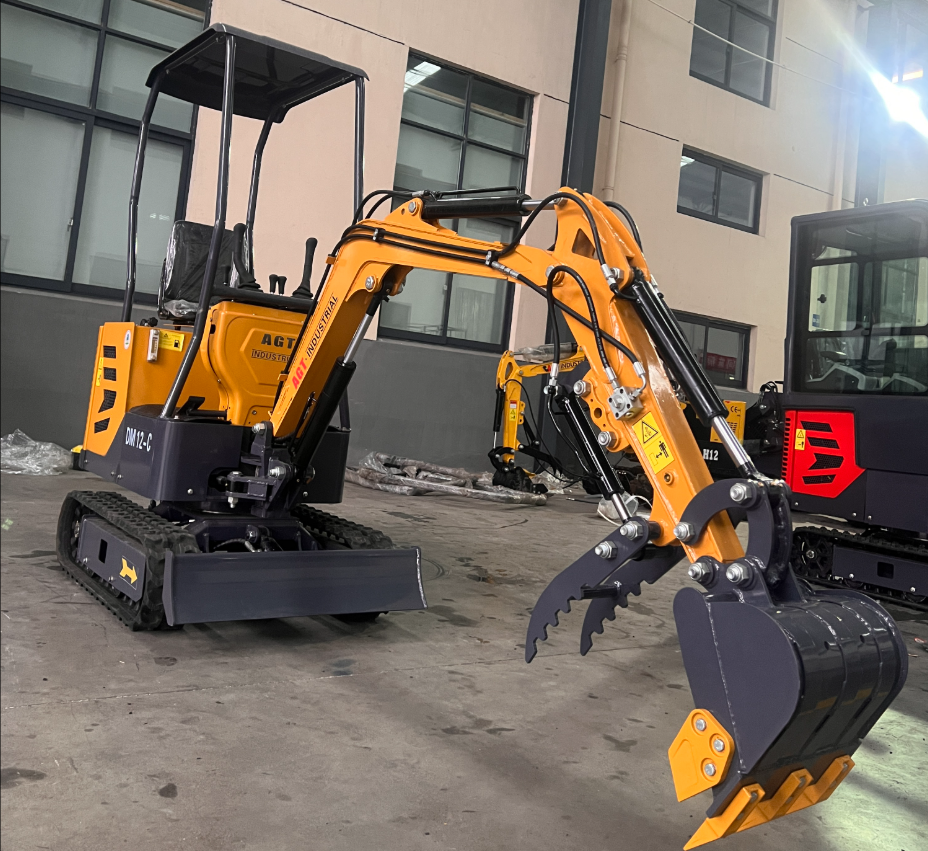 1 Ton, 13.5 HP Gasoline Engine (B&S) Epa/Ce  Mini Hydraulic Digger Excavator With Side Swing | AGT-DM12-C