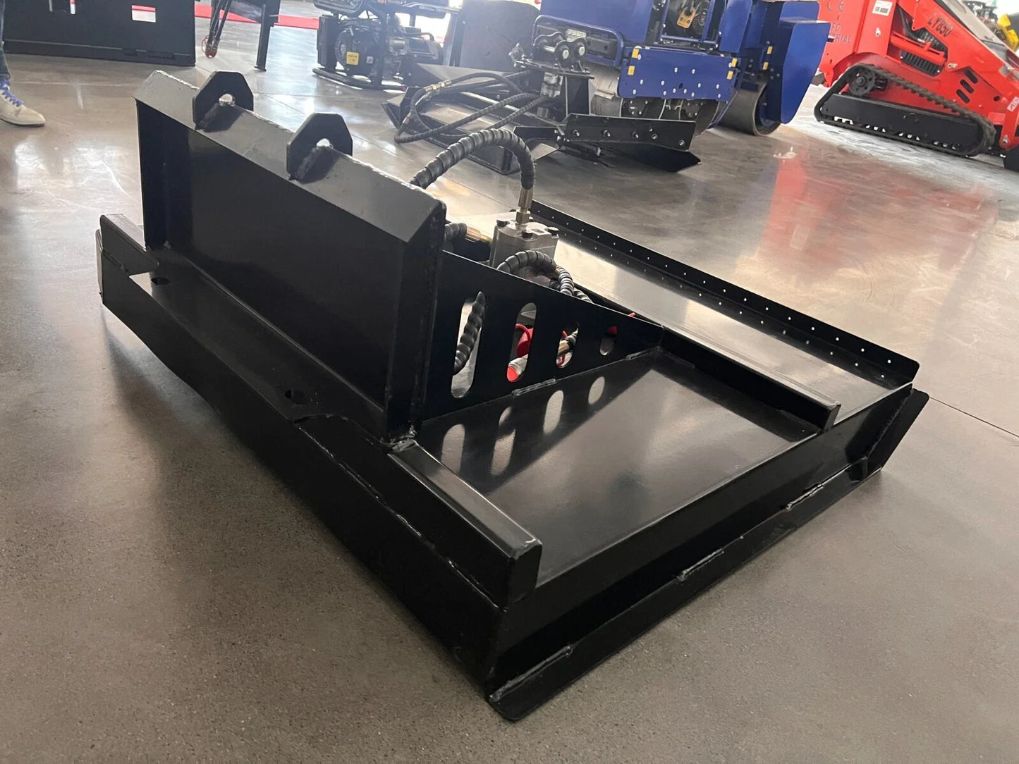 AGT 35in Mini Skid Steer Brush Cutter with 2 Blades Loader Attachments